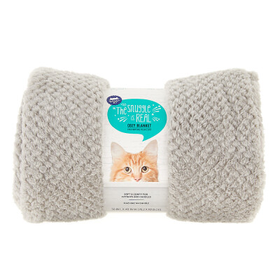 Whisker City Grey Cat Blanket