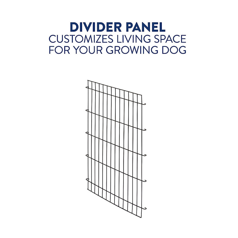 Top Paw® Double Door Folding Wire Dog Crate with Divider Panel