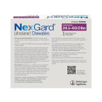 NexGard Chewable Tablets for Dogs 24.1 - 60.0 lbs